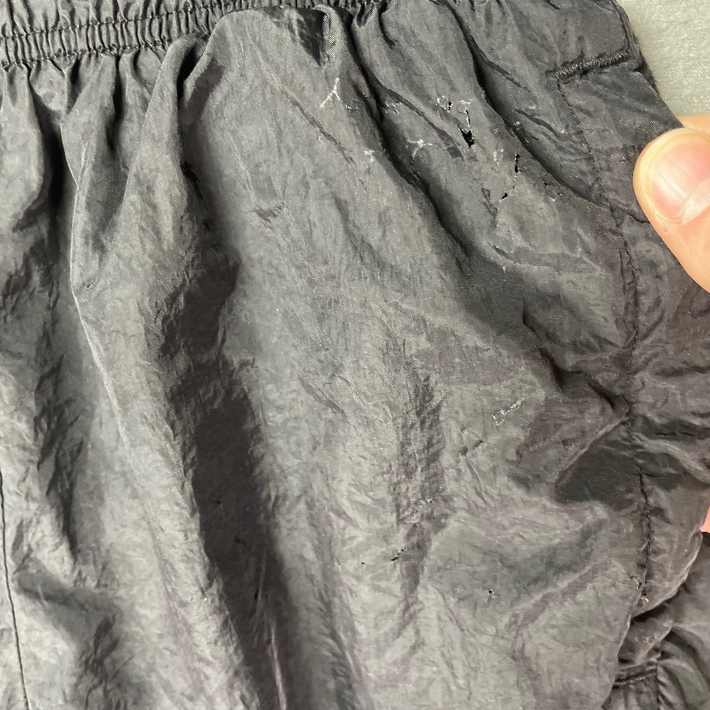 Champion Athletic Shorts Mens S Black Nylon Mesh Lined 5" Gym Running Flaw - Picture 4 of 9